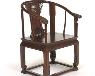 Chinese Horseshoe Chair, 20th Century