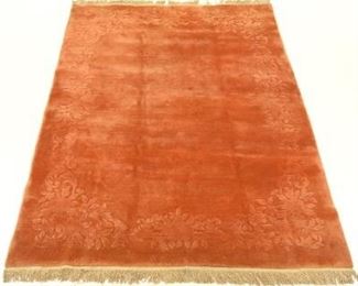 Chinese MCM Style Sculptured Carpet 