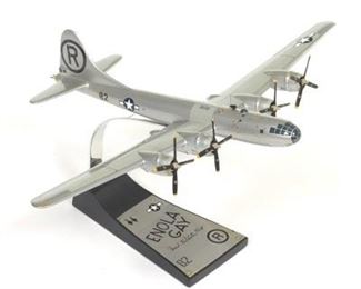 Enola Gay B29 Bomber Model Airplane Signed by Pilot Paul Tibbets, WWII Brigadier General, USAF