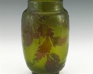 Galle Oak Leaf Vase, ca. 1895 