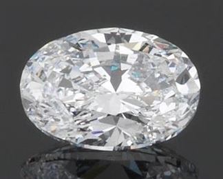 GIA 3.01 D Internally Flawless Oval Cut Diamond 