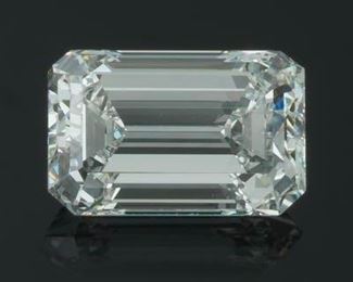 GIA 4.74 ct H Color VS1 Emerald Cut Diamond 