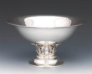 Gorham Danish Style Large Sterling Silver Centerpiece Footed Bowl 