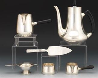 Group of Danish Silver Holloware 