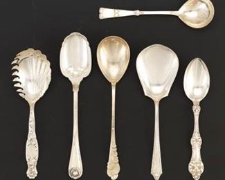 Group of Six Sterling Silver Spoons