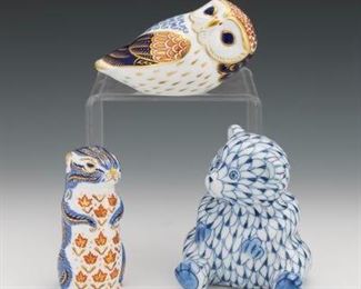 Group of Three Porcelain Figurines