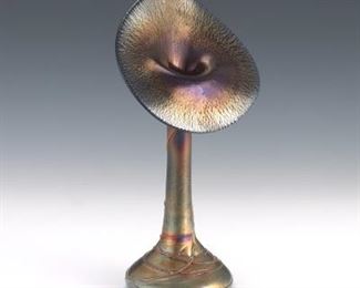 Iridescent Black JackinthePulpit Vase