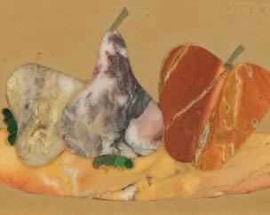 Italian Antique Pietra Dura Still Life Framed Plaque 