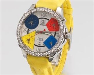 Jacob Co. Five Time Zone Quartz Watch