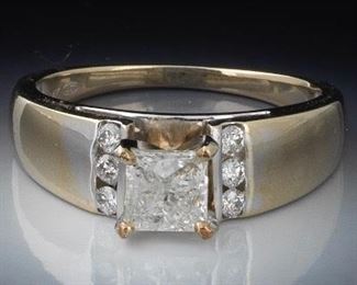 Ladies 0.64 ct Diamond Engagement Ring 