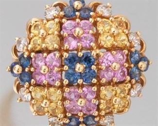 Ladies Colored Sapphire Ring 