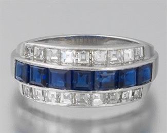 Ladies Sapphire and Diamond Ring 