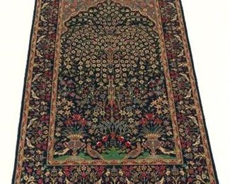 Lavar Kerman Tree of Life Pictorial Carpet, ca. 1980s