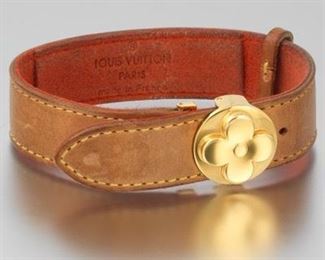 Louis Vuitton Leather Bracelet 