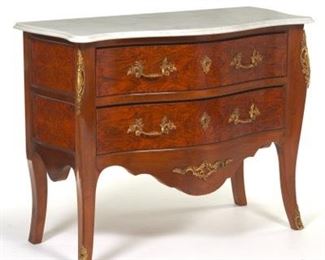 Marble Top Louis XV Style Commode