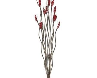 Metal Flower Floor Sculpture