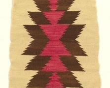 Navajo Storm Pattern Doll Blanket
