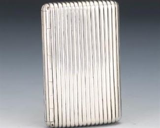 Nicholas II Russian Empire Silver Cigarette Case, ca. Late 19th Century 