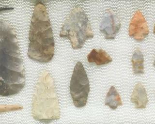 North American 16 Projectile Points, Ohio, ca. 8,0001,500 BP