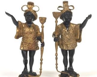 Pair of Blackamoor Candle Holders