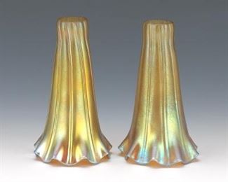 Pair of Gold Iridescent Shades