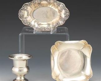Set of Three Sterling Table Articles