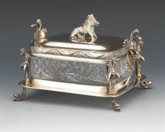 Silver Plated and Glass Box