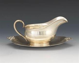 Sterling Gravy Boat and Underplate