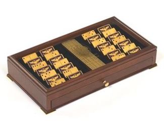 The Franklin Mint House of Faberge Imperial 22k Gold Plated Dominoes