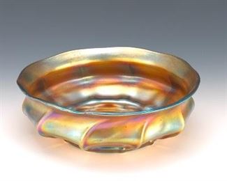 Tiffany Gold Favrile Bowl