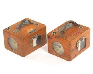 Two Rare German Vintage Pigeon Racing Clocks 