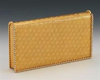 Van Cleef Arpels 18k Gold and Diamond Evening Clutch, ca. 1960 