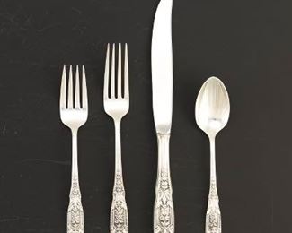 Westmoreland Sterling Silver Dinner Service for Twelve 