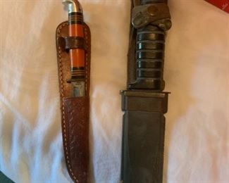 World War II US Marine Fighting Knife, Fighting/Hunting WWII era, made in Colorado