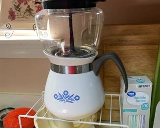 Vintage Corning Ware Blue Cornflower  Drip O Lator 