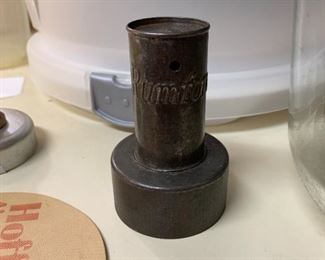 Antique 1920's Rumford Biscuit Cutter and Pie Chimney