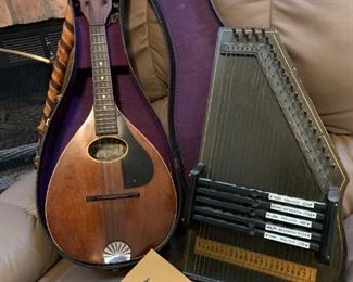 Supertone Mandolin and Zimmerman Autoharp 