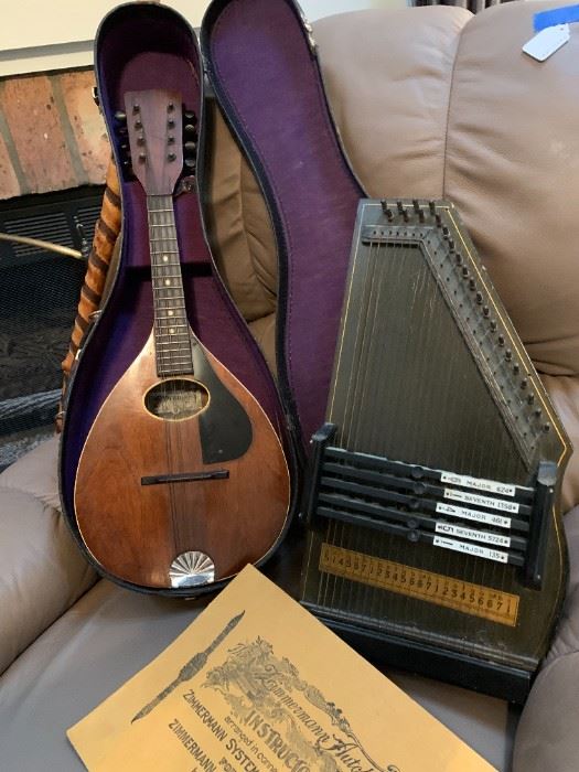 Supertone Mandolin and Zimmerman Autoharp