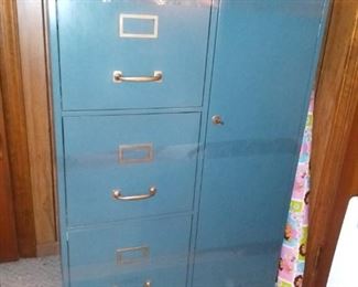 Nice Blue Steel File Cabinet,