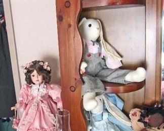 Dolls and oil lamp