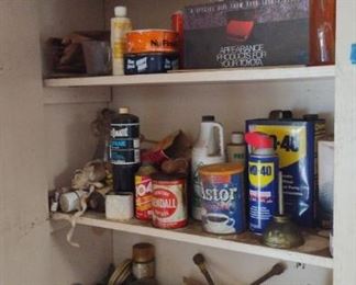 Contents Of Garage Cabinet