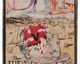 1009
Salvador Dalí (1904-1989, Spanish)
"Hidden Faces," New York: The Dial Press, 1944
Hardcover book
Signed, illegibly dated, inscribed, and with the artist's ink sketches on the front endpaper
Folio: 8.25" H x 5.875" W x 1.5" D
Estimate: $5,000 - $7,000