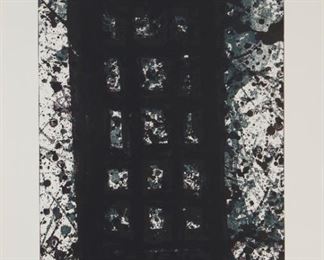 1019
Sam Francis
1923 - 1994, American
"Untitled (SF-233)," 1977
Color lithograph on paper under Plexiglas; The Litho Shop, Santa Monica, pub.
Edition16/22; signed in pencil lower right: Sam Francis
Image: 25.625" H x 16" W; Sheet: 30" H x 22" W
Estimate: $1,000 - $1,500