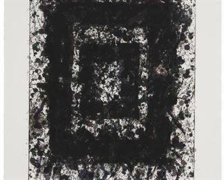 1020
Sam Francis
1923-1994, American
"Untitled (SF-234)," 1977
Color lithograph on paper under Plexiglas
Edition 3/20; signed and numbered in pencil in the lower margin: Sam Francis
Image: 22" H x 17.5" W; Sheet: 29" H x 23" W
Estimate: $1,000 - $1,500