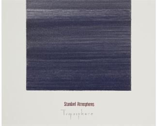 1043
John Zinsser
b. 1961, American
"Standard Atmospheres: Troposphere," 2000
Alkyd, enamel and oil on Arches hot-press paper
Signed, titled, dated, and inscribed: Zinsser / 9:07 P. M. / 5. 26. 00, all in pencil, in the lower margin
16" H x 12.25" W
Estimate: $800 - $1,000