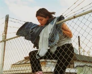 1054
Chad Moore
b. 1987, American
"Athena (Barbed Wire)," 2017
C-print on photographic paper under Plexiglas
Edition 1/5; appears unsigned; title, date, and edition sequencing by repute
11" H x 17" W
Estimate: $3,000 - $5,000