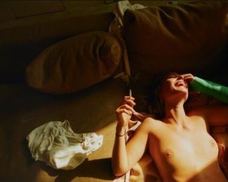 1055
Chad Moore
American, B. 1987
"Camilla (Couch)," 2015
C-print laid to photoboard under Plexiglas
Edition 2/3; unsigned; edition sequencing by repute
30" W x 46" H
Estimate: $3,000 - $5,000