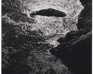 1065
Edward Weston
1886-1958 Carmel, CA
"China Cove, Point Lobos," 1940
Gelatin silver print on paper, a later printing by Cole Weston
With the Edward Weston stamp verso, signed, titled, dated, and numbered in pencil by Cole Weston verso: PL40-K-4
Sheet: 9.5" H x 7.5" W
Estimate: $1,200 - $1,800