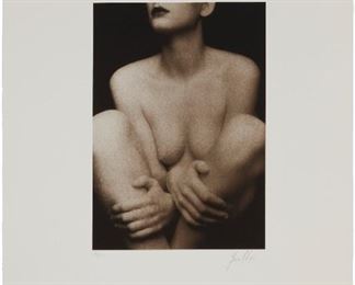 1070
Yuri Dojc
b. 1946, Canadian
"Marble Woman"
Photographic print on BFK Rives paper
Edition 16/50; signed lower right: Yuri Dojc
Image: 14" H x 9.75" W; Sheet: 26" H x 19.75" W
Estimate: $800 - $1,200