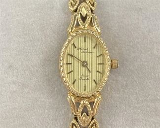 14K Gold Michael Anthony Ladies Watch
